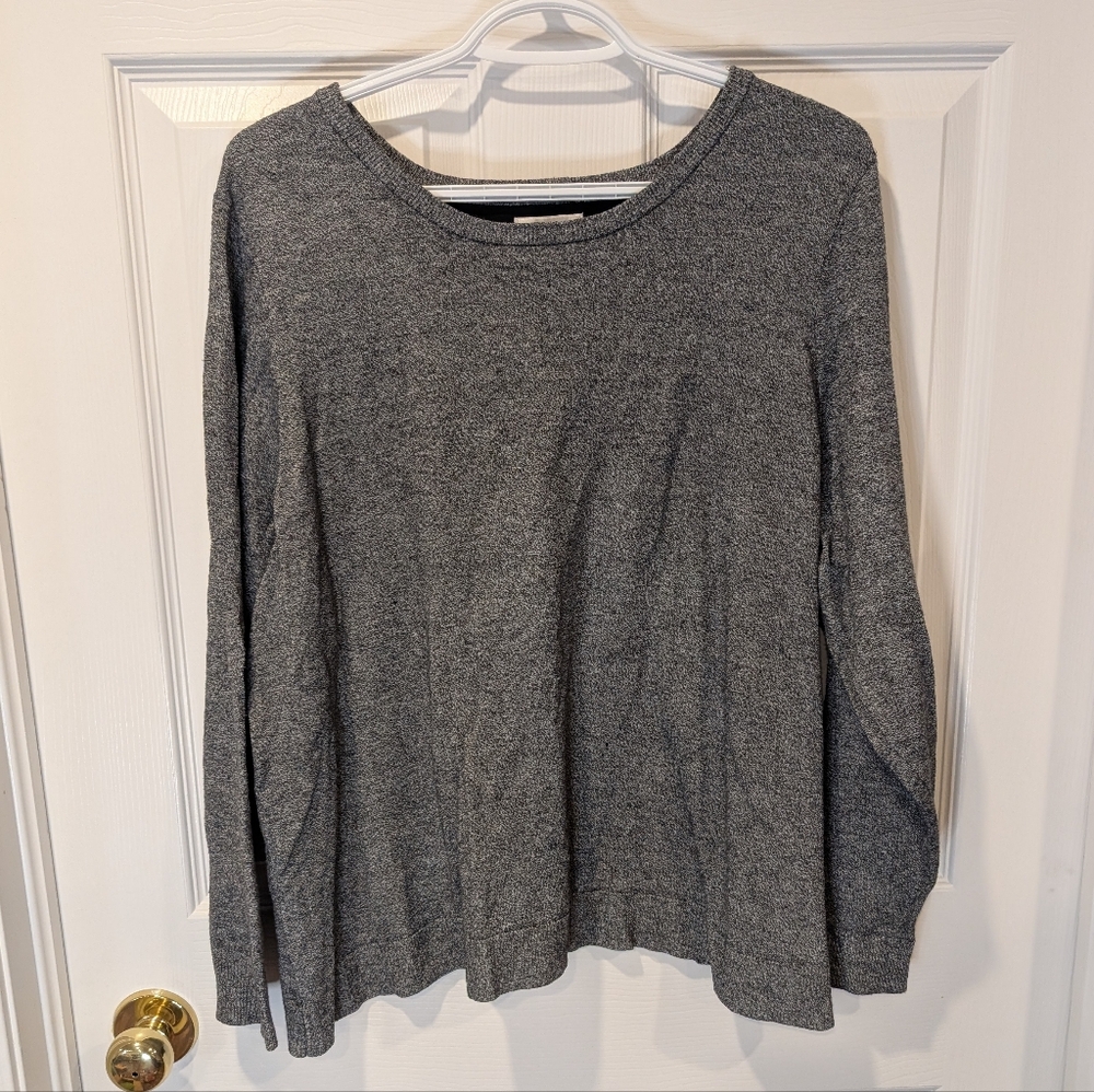Croft & Barrow Charcoal Knit Top